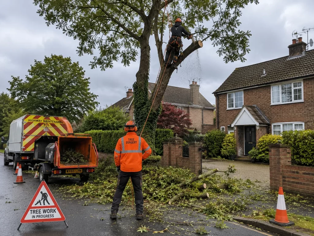 Emergency tree work